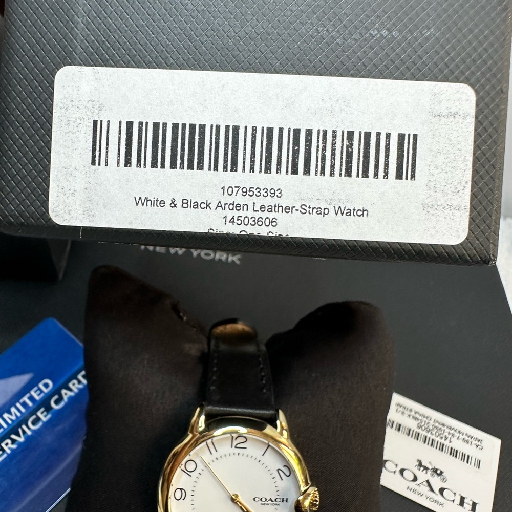 NWT Coach Timepiece with Gold Accents - Picture 6 of 8